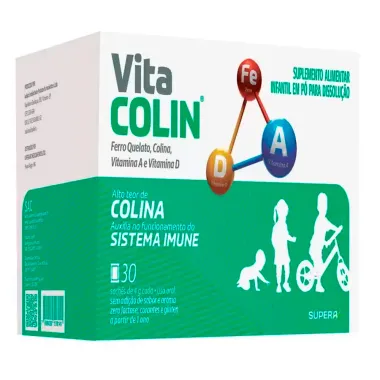 Vita Colin Suplemento Alimentar Infantil com 30 Sachês de 4g cada