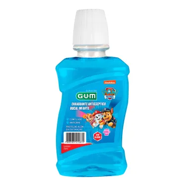 Enxaguante Bucal Infantil Gum Patrulha Canina Bubble 250ml