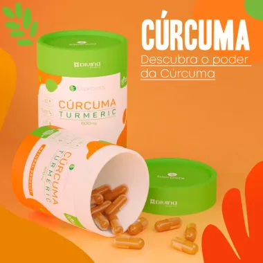 Cúrcuma Turmeric 600mg Bioroots com 120 Cápsulas