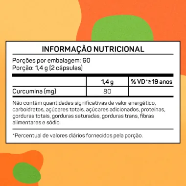 Cúrcuma Turmeric 600mg Bioroots com 120 Cápsulas