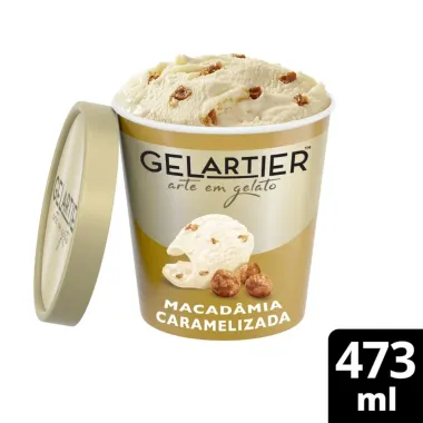 Sorvete Gelartier Macadâmia Caramelizada 437ml