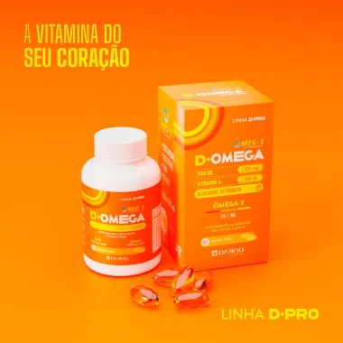 D Omega 3 + Vitamina D Divina Pharma com 60 Cápsulas