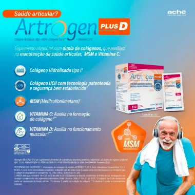 Artrogen Plus D com 30 Sachês de 11,5g cada