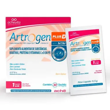 Artrogen Plus D com 30 Sachês de 11,5g cada
