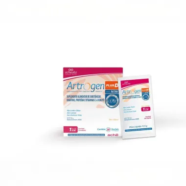 Artrogen Plus D Col&aacute;geno + MSM com 30 sach&ecirc;s