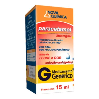 Paracetamol 200mg/ml Nova Química Caixa