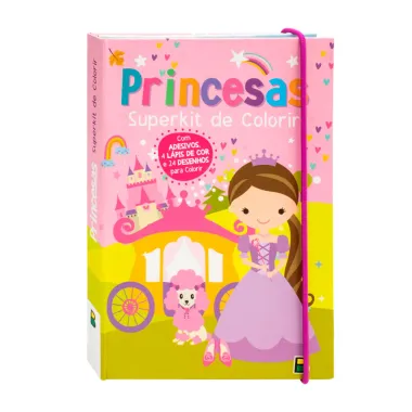 Livro Infantil Superkit de Colorir Princesas
