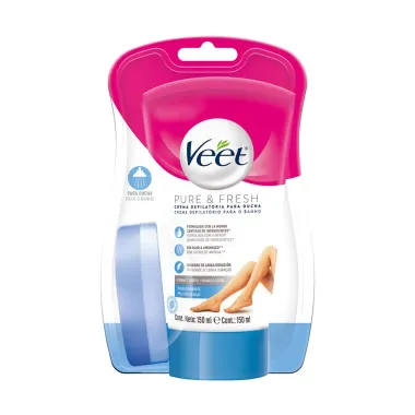 Creme Depilatório Veet Pure & Fresh Pernas e Corpo para Banho 150ml