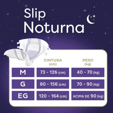 Fralda Geri&aacute;trica Tena Slip Noturno G 24 Unidades Embalagem Econ&ocirc;mica