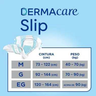 Fralda Geriátrica Tena Slip DermaCare Tamanho M com 24 Unidades Descartáveis