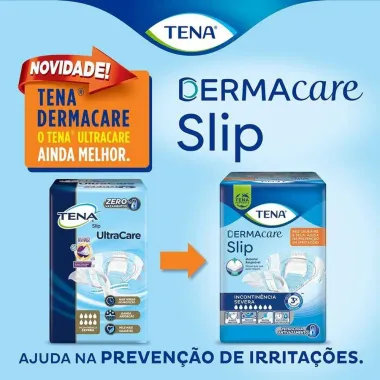 Fralda Geriátrica Tena Slip DermaCare Tamanho G com 24 Unidades