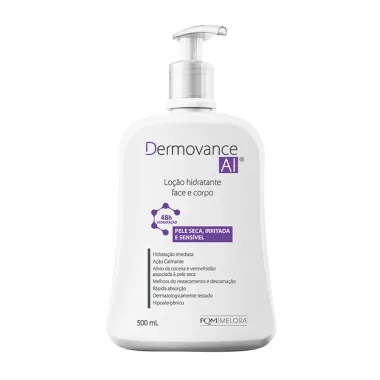 Dermovance AI Lo&ccedil;&atilde;o Hidratante Face e Corpo para Peles Secas, Irritada e Sens&iacute;vel 500ml