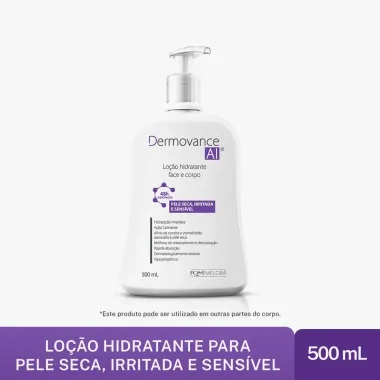 Dermovance AI Lo&ccedil;&atilde;o Hidratante Face e Corpo para Peles Secas, Irritada e Sens&iacute;vel 500ml