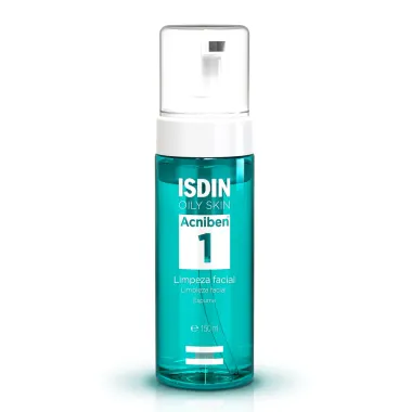 Espuma De Limpeza Facial Isdin Oily Skin Acniben 1 Limpeza Fácil 150ml