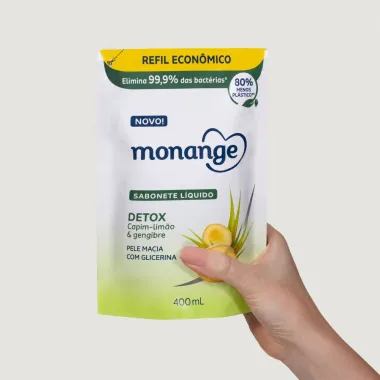 Sabonete Líquido Monange Detox Refil 400ml