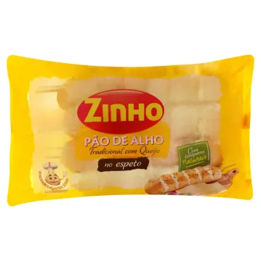 Pão De Alho Zinho Sabor Tradicional com Queijo no Espeto com Temperos Naturais 300g