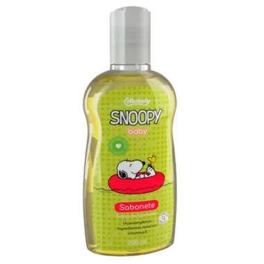Sabonete Líquido Cottonbaby Snoopy Baby Gotas de Camomila 200ml