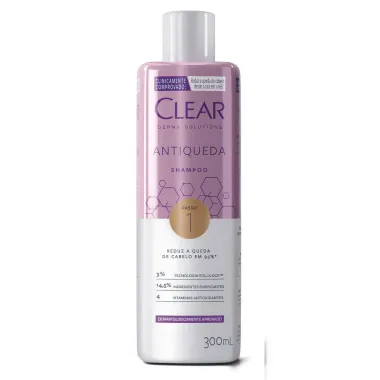 Shampoo CLEAR Derma Solutions Antiqueda 300 ml