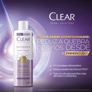 Condicionador Clear Derma Solutions Antiqueda 300ml