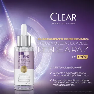 Tônico Clear Derma Solutions Antiqueda 60ml