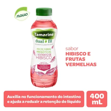 Tamarine Dual Fit Suplemento Alim S Hibisco/ Frutas Vermelhas Z/Aç 400ml