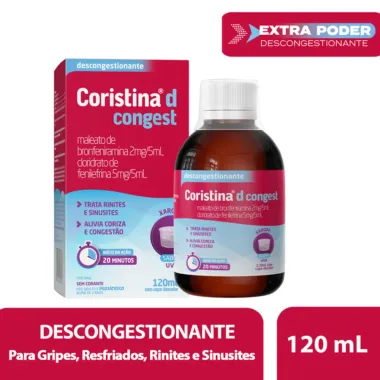 Coristina D Congest Xarope Sabor Uva com 120ml