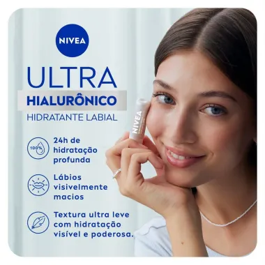 Hidratante Labial Nivea Ultra Hialurônico 5,2g-3