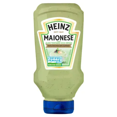 Maionese Heinz Alho Tostado com Ervas Squeeze 215g