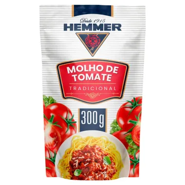 Molho De Tomate Hemmer Tradicional Sachê 300g