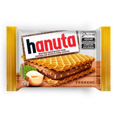 Hanuta Wafer Creme de Avelã 22g