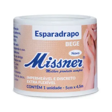 Esparadrapo Impermeável Missner Bege 5,0cm x 4,5m