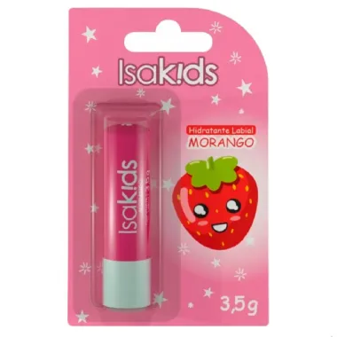 Hidratante Labial Isakids Sabor Morango 3,5g