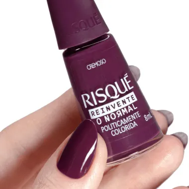 Esmalte Risqué Roxo Cremoso 8ml