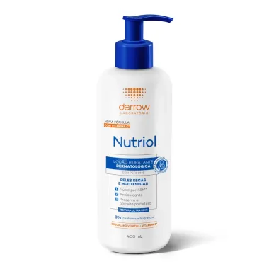 Nutriol Darrow Lo&ccedil;&atilde;o Hidratante com Vitamina C Peles Secas e Muito Secas Sem Perfume 400ml