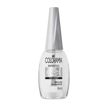 Esmalte Colorama Top Coat  Efeito Gel Brilho Diamante 8ml