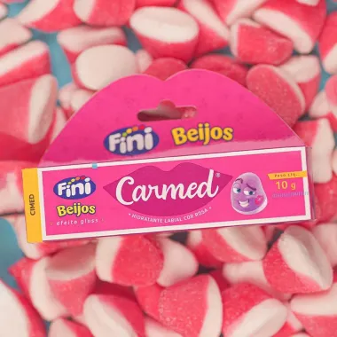 Hidratante Labial Carmed Fini Beijos Efeito Gloss com Cor 10g