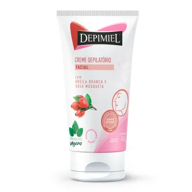 Creme Depilatório Facial Depimiel Argila Branca e Rosa Mosqueta 40g