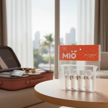 Kit Viagem Mi&oacute; com 4 Frascos de 80ml cada