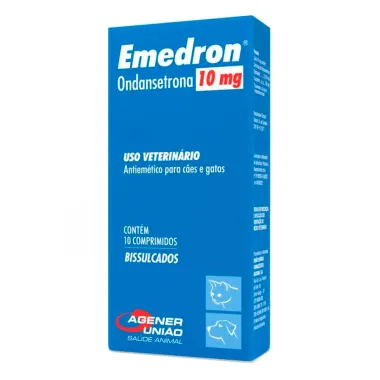 Emedron 10mg Antiemético para Cães e Gatos com 10 Comprimidos