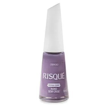 Esmalte Risqué Cremoso Nova Cor Roxo Sem Crise 8ml