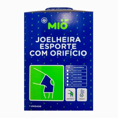 Joelheira Esporte Mió com Orifício P Cor Grafite