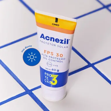 Protetor Solar Facial Controle da Oleosidade Acnezil FPS 30 60g