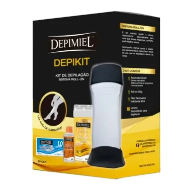 Kit de Depilação Depimel Depkit Sistema Roll-On Frente