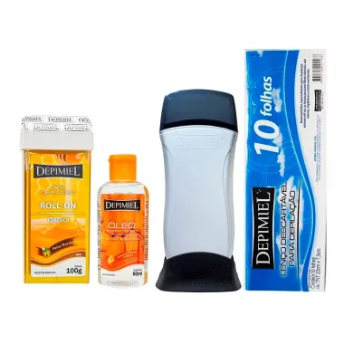 Kit de Depilação Depimel Depkit Sistema Roll-On Verso