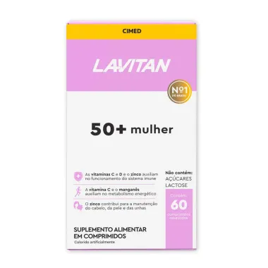 Lavitan 50+ Mulher Suplemento Alimentar com 60 Comprimidos