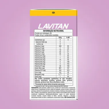 Lavitan 50+ Mulher Suplemento Alimentar com 60 Comprimidos