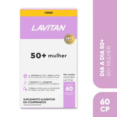 Lavitan 50+ Mulher Suplemento Alimentar com 60 Comprimidos