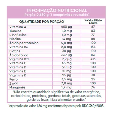 Lavitan 50+ Mulher com 60 Comprimidos Revestidos