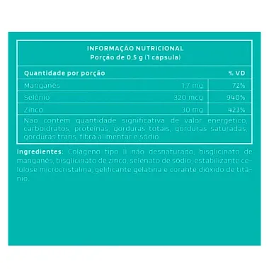 Artros Colágeno UCII 40mg Não Hidrolisado Tipo II com 90 cápsulas