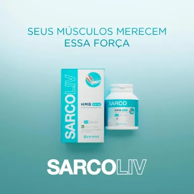 Sarcoliv HMB 500mg Divina Pharma com 60 Cápsulas
